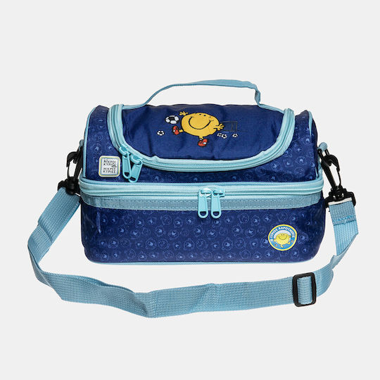 CHartini Poli The Happy Mr Kids' Insulated Shoulderbag Blue 19x15x25cm