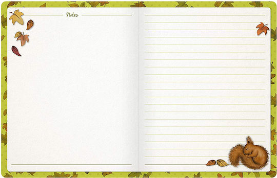 Santoro Autumn Leaves Carnet Cu dungi Multicolor