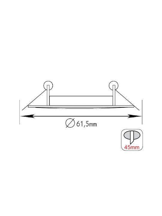 Aca Round Metallic Frame for Spot G4 MR16 Bronze 6.15x6.15cm. 1pcs