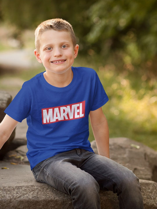 Softworld Marvel Logo Tricou Albastru
