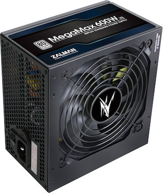 Zalman MegaMax ZM600 rev. 2.0 600W Μαύρο Τροφοδοτικό Υπολογιστή Full Modular 80 Plus Standard