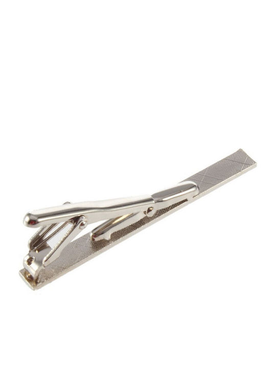 Metallic Tie Clip Silver 6 cm 6x0.6cm