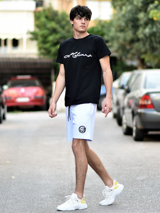 Sportliche Herrenshorts Weiß