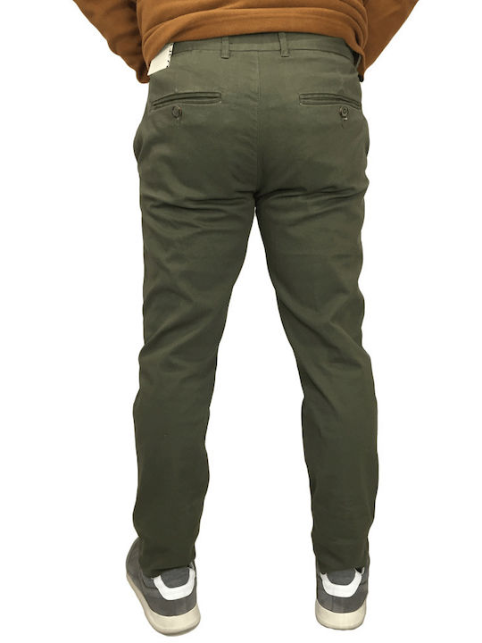 Dsplay Men's Trousers Chino in Slim Fit Khaki