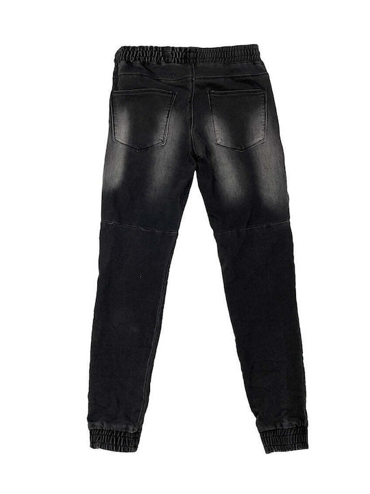 Men's Jeans Pants Elastic with Slim Fit Black