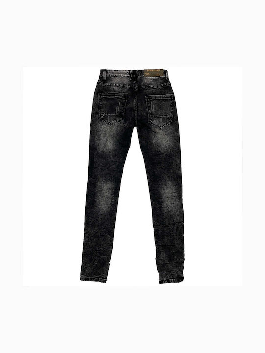 Men's Jeans Pants Elastic with Slim Fit Black