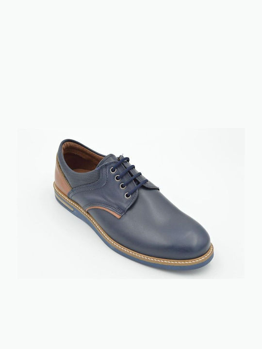 Antonio Shoes Leder Herren Freizeitschuhe Blau