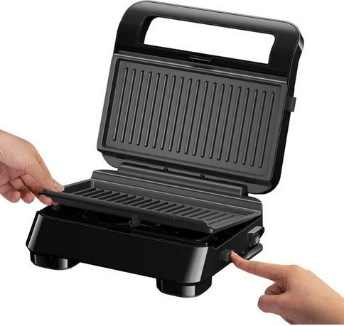 Braun Snackmaker 5 Sandwich Maker Grill with Removable Plates 800W Black