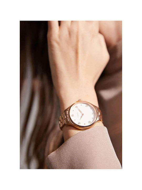 Timex Peyton Uhr mit Rose Gold Metallarmband