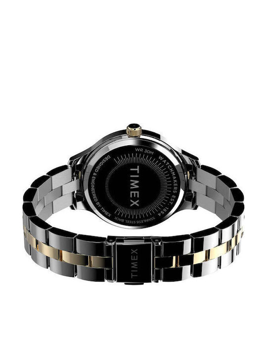 Timex Peyton Women's Watch with Silver Metal Bracelet