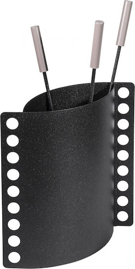 Viometal LTD Orlando 500 Fireplace Tool Set with Bucket Black