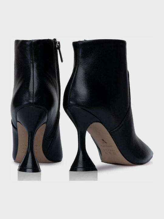 Ghete dama de piele Ankle Boots Negru