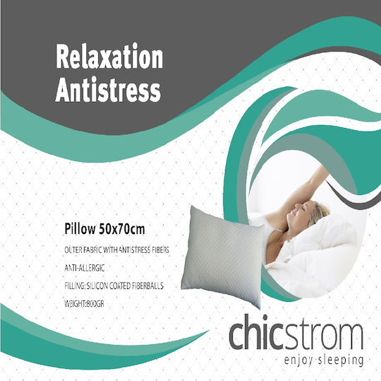 Chic Strom Relaxation Antistress Μαξιλάρι Ύπνου Ballfiber 50x70cm