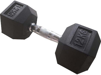 Amila Rubber Hexagon Dumbbell 1 x 9kg