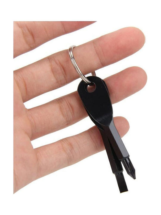 Set Keychain Wallets Metallic Black 2pcs