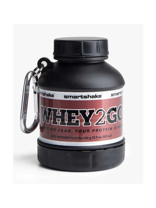 SmartShake Whey2Go Batman Shaker Πρωτεΐνης 110ml Πλαστικό Μαύρο
