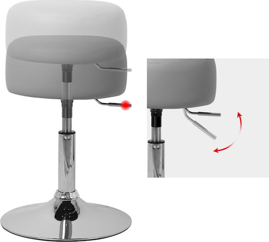 Hocker Bar mit Höhenverstellbar Gray 33x33x52-65cm