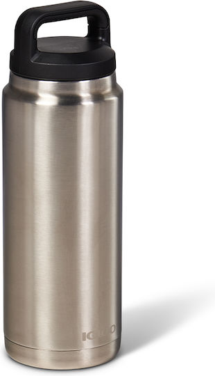Igloo Edelstahl Thermosflasche 770ml Silber mit Schlinge