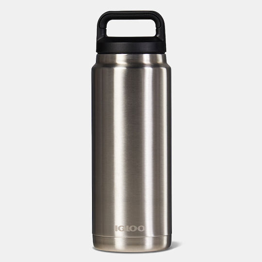 Igloo Edelstahl Thermosflasche 770ml Silber mit Schlinge