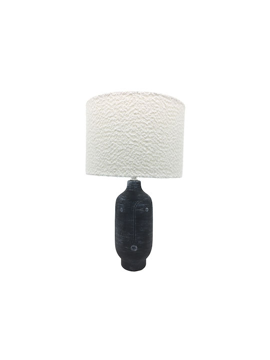 InTheBox Ceramic Table Lamp for Socket E27 with White Shade and Black Base