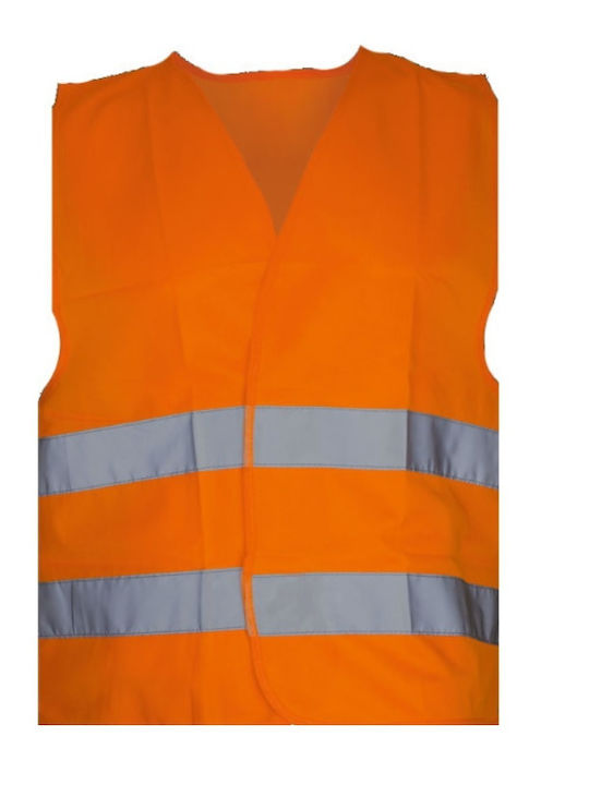 Galaxy Bărbați Vestă de siguranță cu benzi reflectorizante Portocaliu Galaxy Bărbați Vestă de siguranță cu benzi reflectorizante Portocaliu