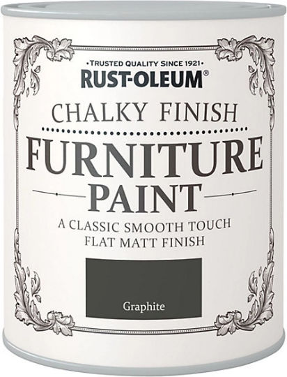 Rust-Oleum Боя За Мебели С Кредов Финал Цвят На Креда Графит Сив 125мл