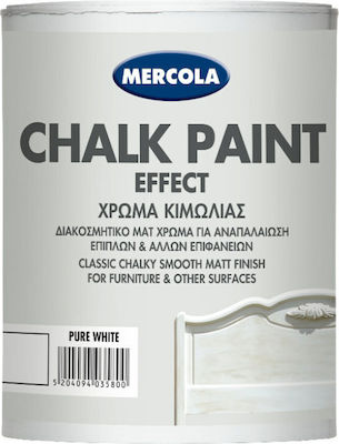 Mercola Chalk Paint Effect Χρώμα Κιμωλίας Pure White 375ml