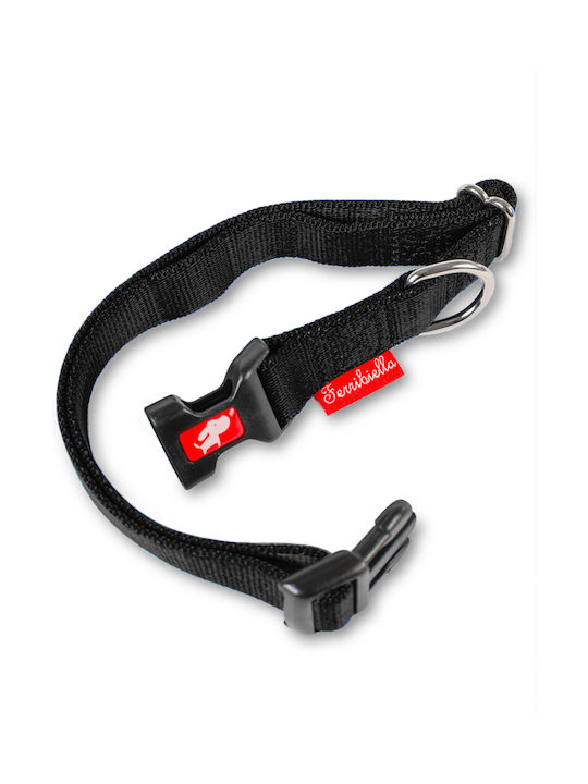 Ferribiella Hundehalsband in Schwarz Farbe 15mm x 25 - 40cm