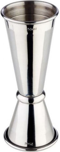 Novatex Double Bar Spirit Measure 25/50ml Inox