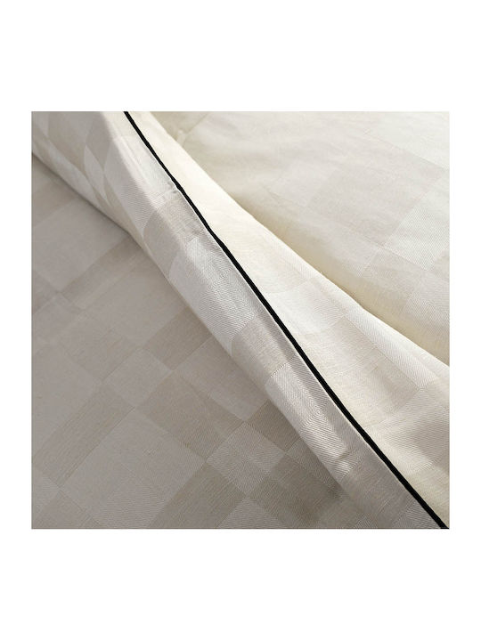 Hauz Duvet Cover Set Queen with 2 Pillowcases 230x250 White