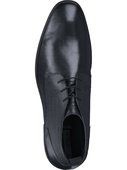Leather Black Men's Boots Anatomical