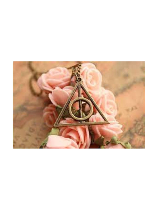 Pendant Necklace Harry Potter the Deathly Hallows in Bronze color