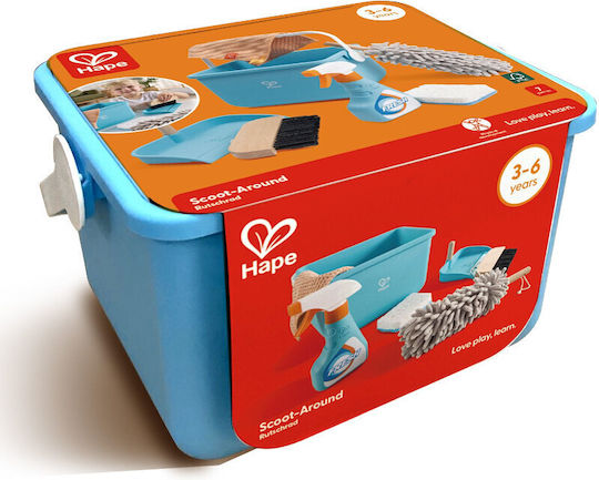 Hape Scoot Around Clean Up Bucket for 3+ Years 7 Pieces