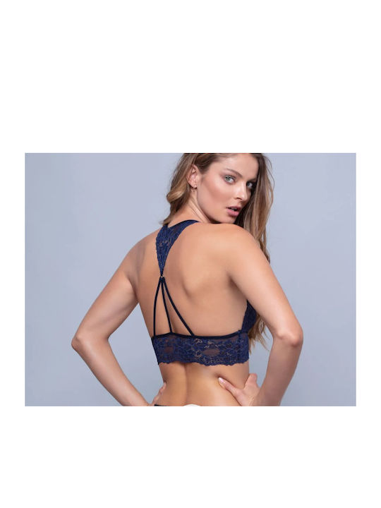Milena by Paris Women's Bralette Bra Navy Blue
