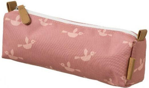 Fresk Birds Federmäppchen Zylinderförmig Rosa