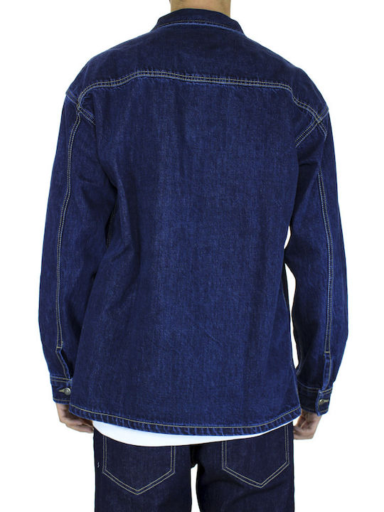 Μακρυμάνικo Τζιν Overshirt Μπλε