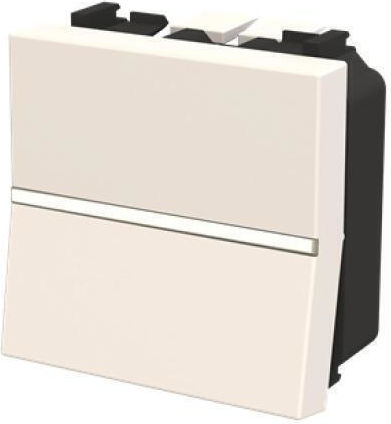 Abb Abb Recessed Wall Switch Single Without Frame Aller Retour White