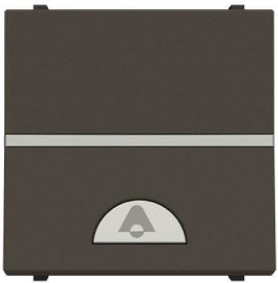 Abb Zenit Front Plate Wall Push Bell Button without Frame Gray 702387