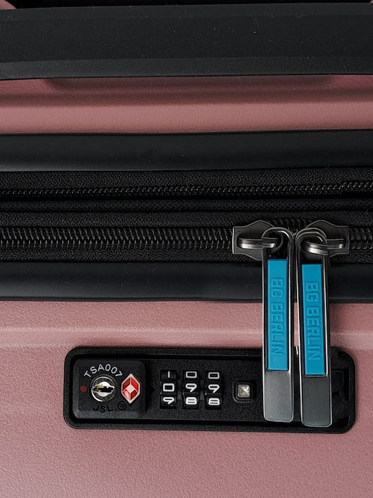 Bg Berlin Weekend Cabin Hard Suitcase Dark Pink with 4 Wheels Height 55cm