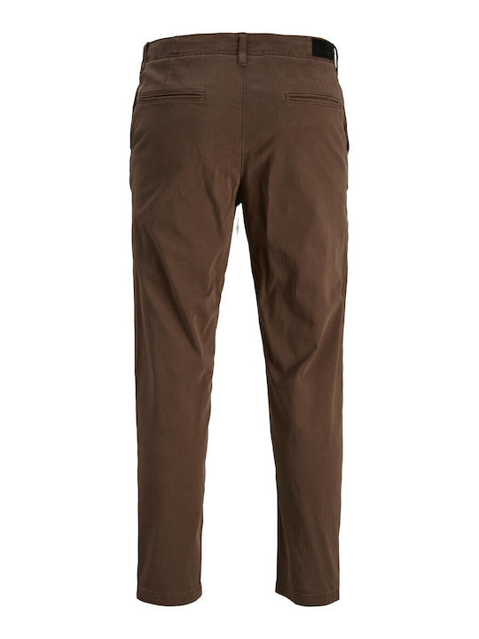 Jack & Jones Men's Trousers Chino Elastic Brown