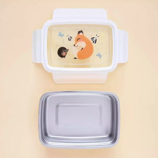 Petit Monkey Bento Πλαστικό Παιδικό Δοχείο Φαγητού Fox