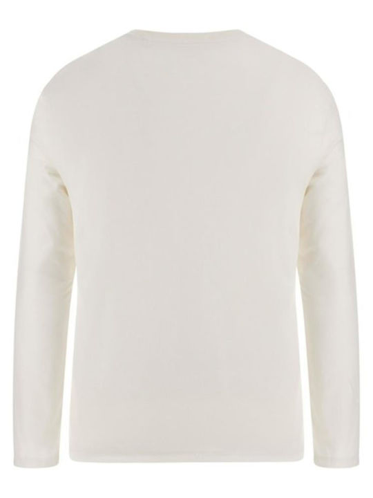 Guess Men's Long Sleeve Blouse Salt White