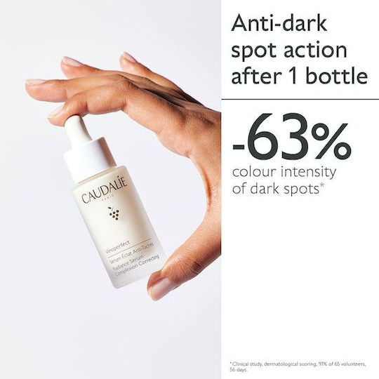 Caudalie Vinoperfect Radiance Korrektur des Teints Feuchtigkeitsspendend Serum Gesicht für Strahlkraft & Flecken 50ml