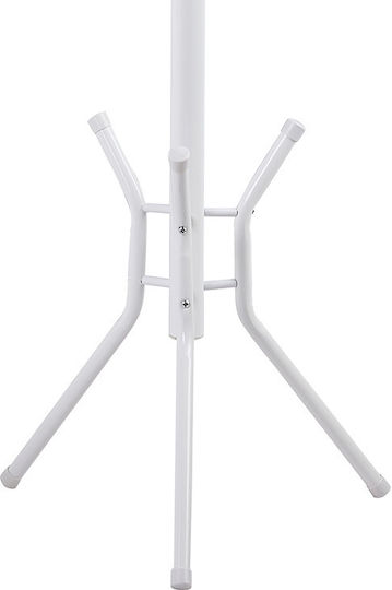 Pakketo Metallic Coat Rack White Piero 44x44x181cm