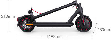 Xiaomi Scooter 4 Pro Електрически скутер с Максимална Скорост 25 км/ч и 45 км Автономия в Черен Цвят