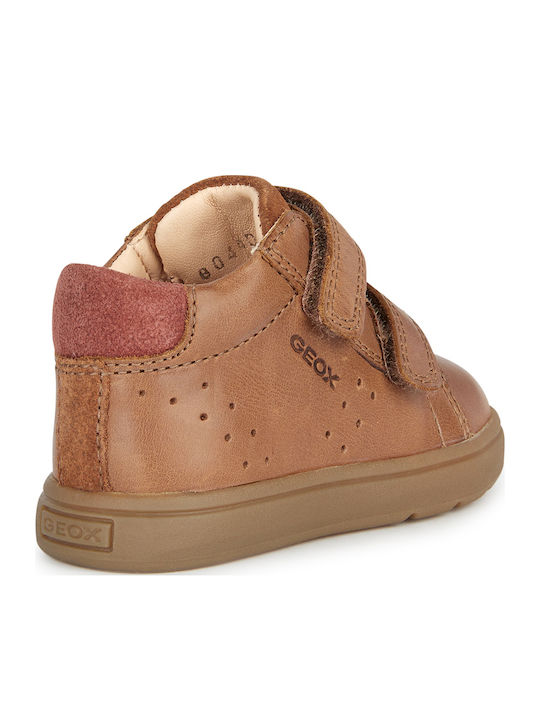 B BIGLIA Παιδικά Sneakers με Σκρατς Καφέ