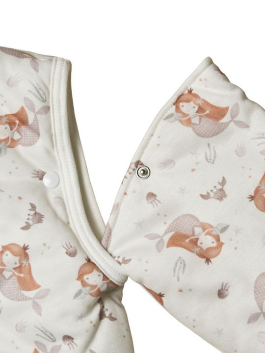 Tender Spring Sleeping Bag with Feet Classic 1 Tog Ecru with Detachable Sleeves