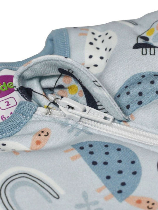Tender Winter Sleeping Bag with Feet Eco Turtle 2.5 Tog Light Blue with Detachable Sleeves