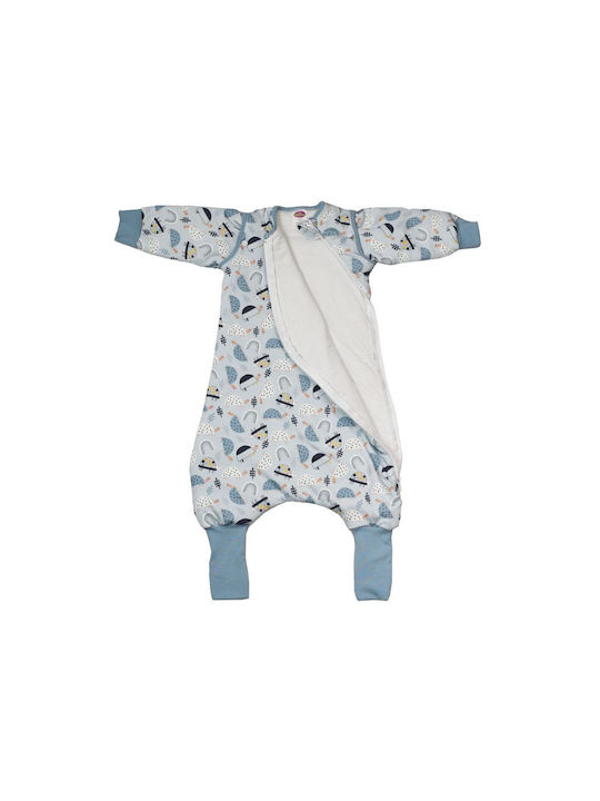 Tender Winter Sleeping Bag with Feet Eco Turtle 2.5 Tog Light Blue with Detachable Sleeves