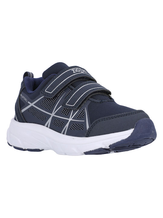 ZigZag Kids Sneakers with Scratch Navy Blue